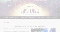 Desktop Screenshot of livingrealized.com